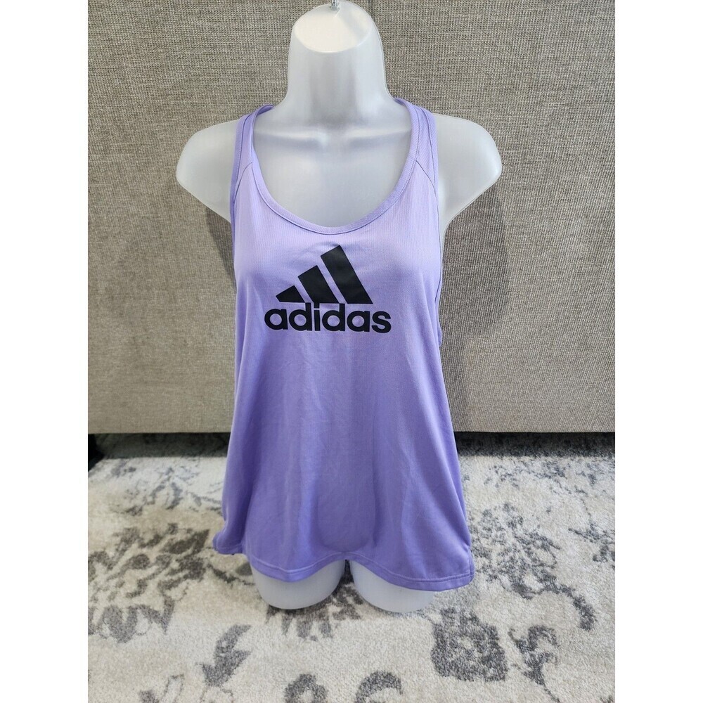Adidas Climalite Purple Racerback Tank Top Athletic Shirt Womens Size Med